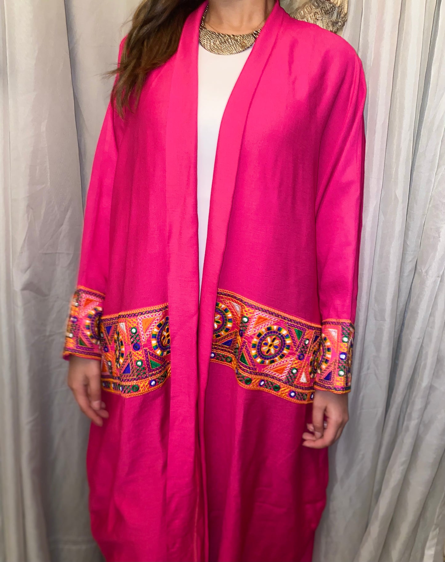 Layali Fuchsia Kaftan