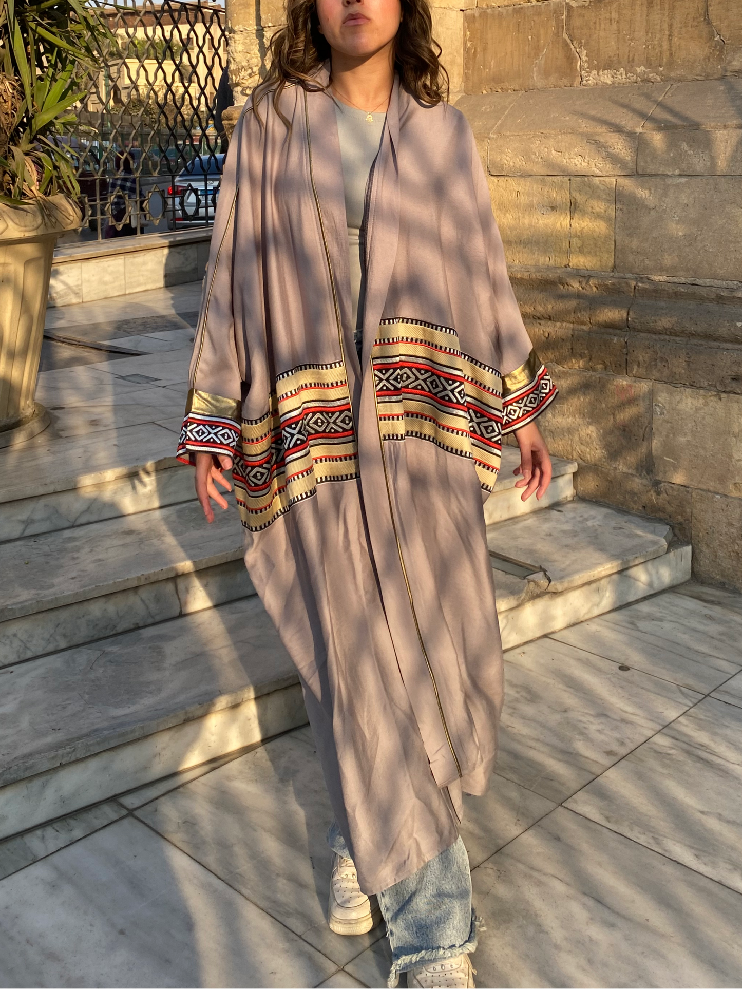 The Gray Linen Kaftan