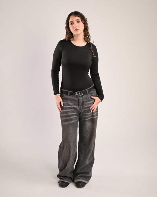 Black Basic Bodysuit