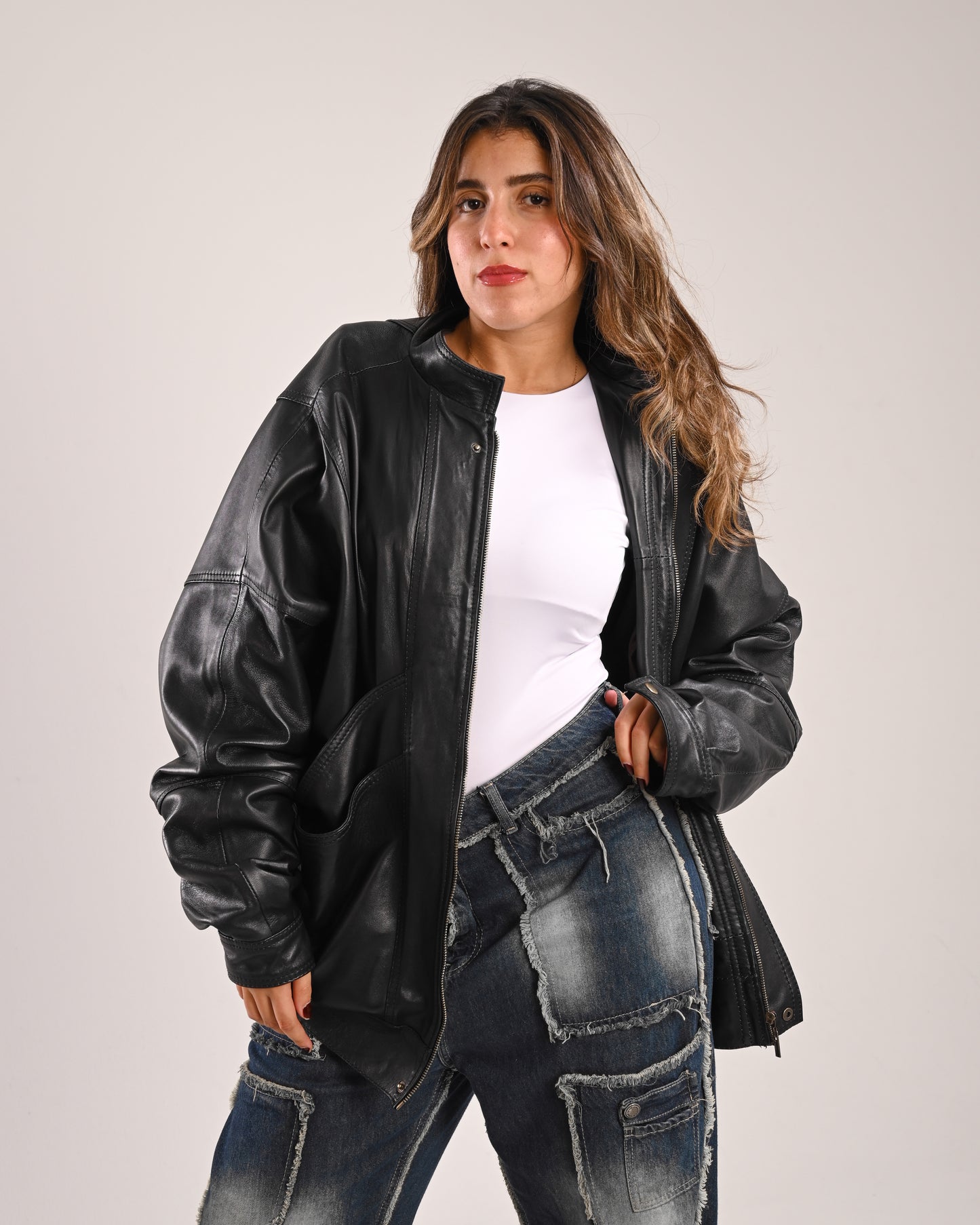 The Black Statement Leather Jacket