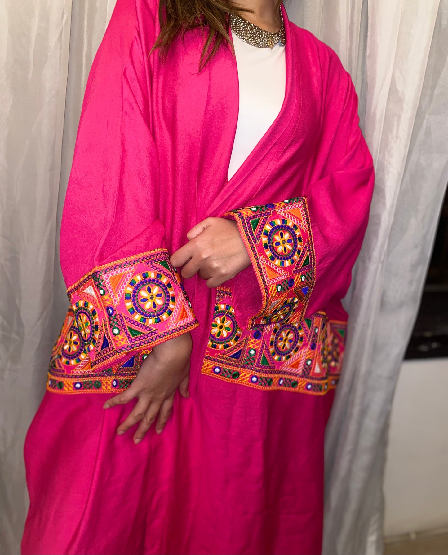 Layali Fuchsia Kaftan