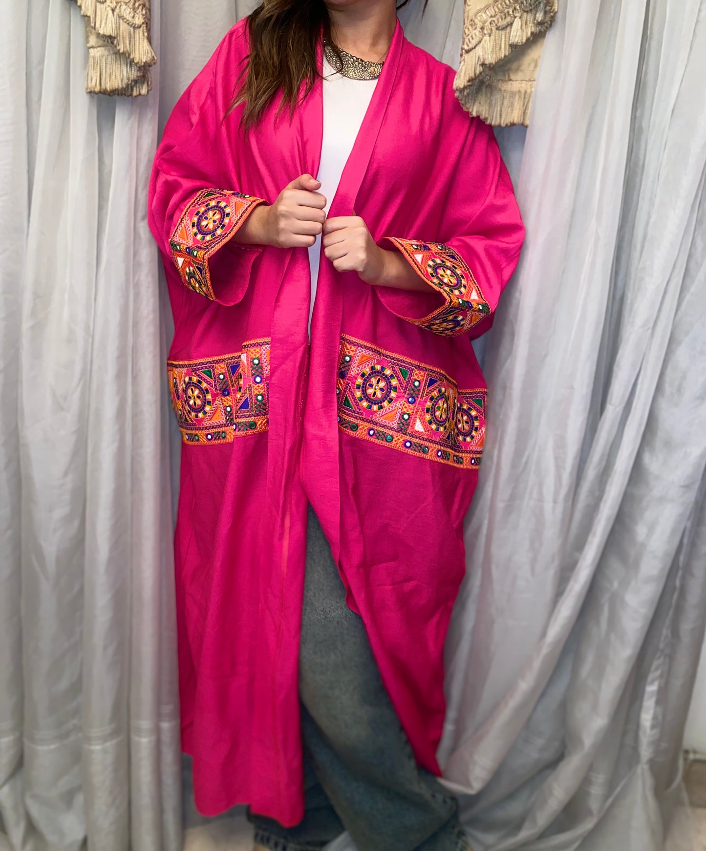 Layali Fuchsia Kaftan