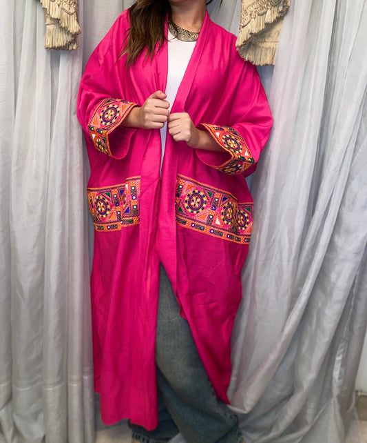 Layali Fuchsia Kaftan