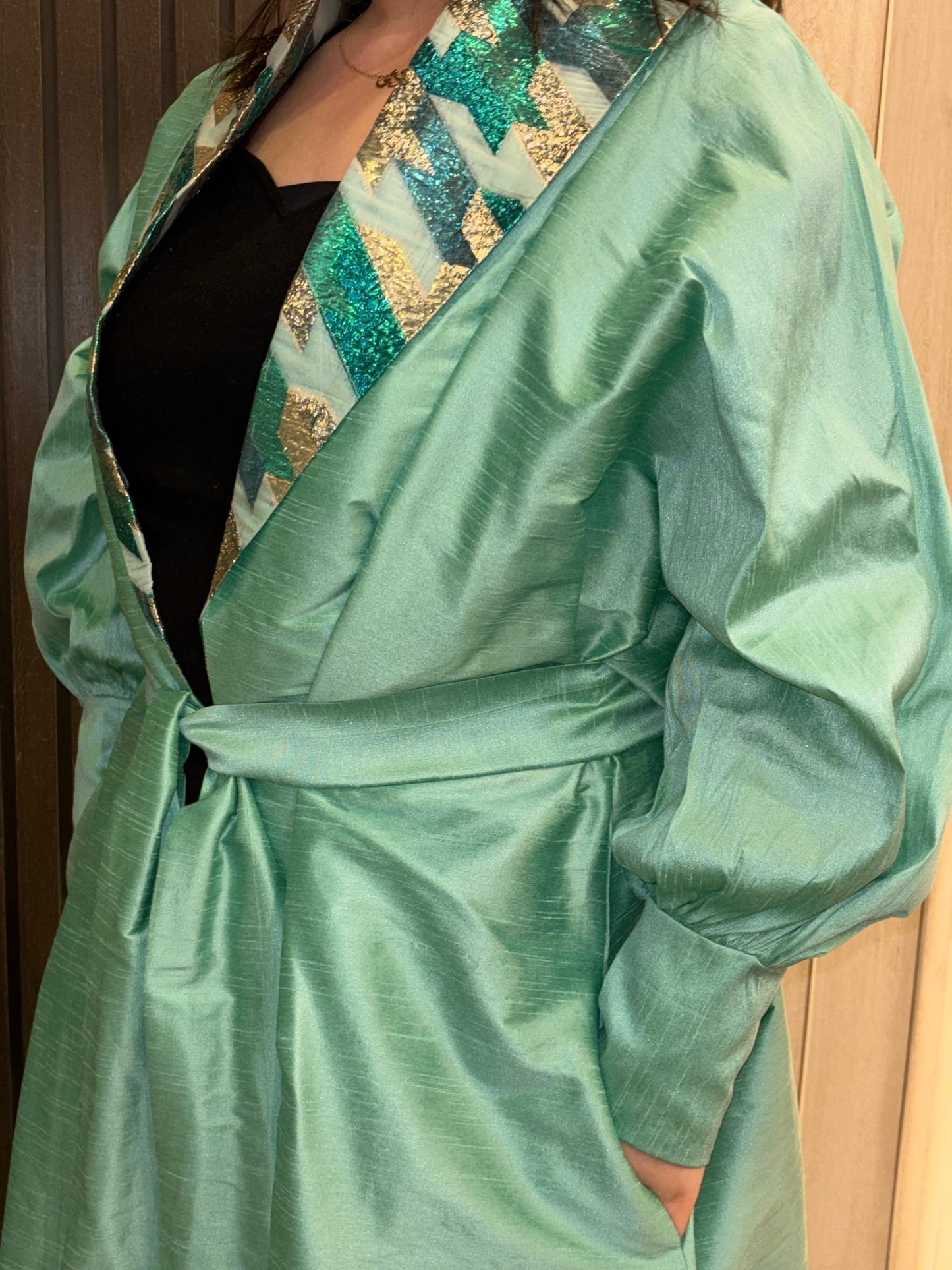 Turquoise Dawn Statement Kaftan