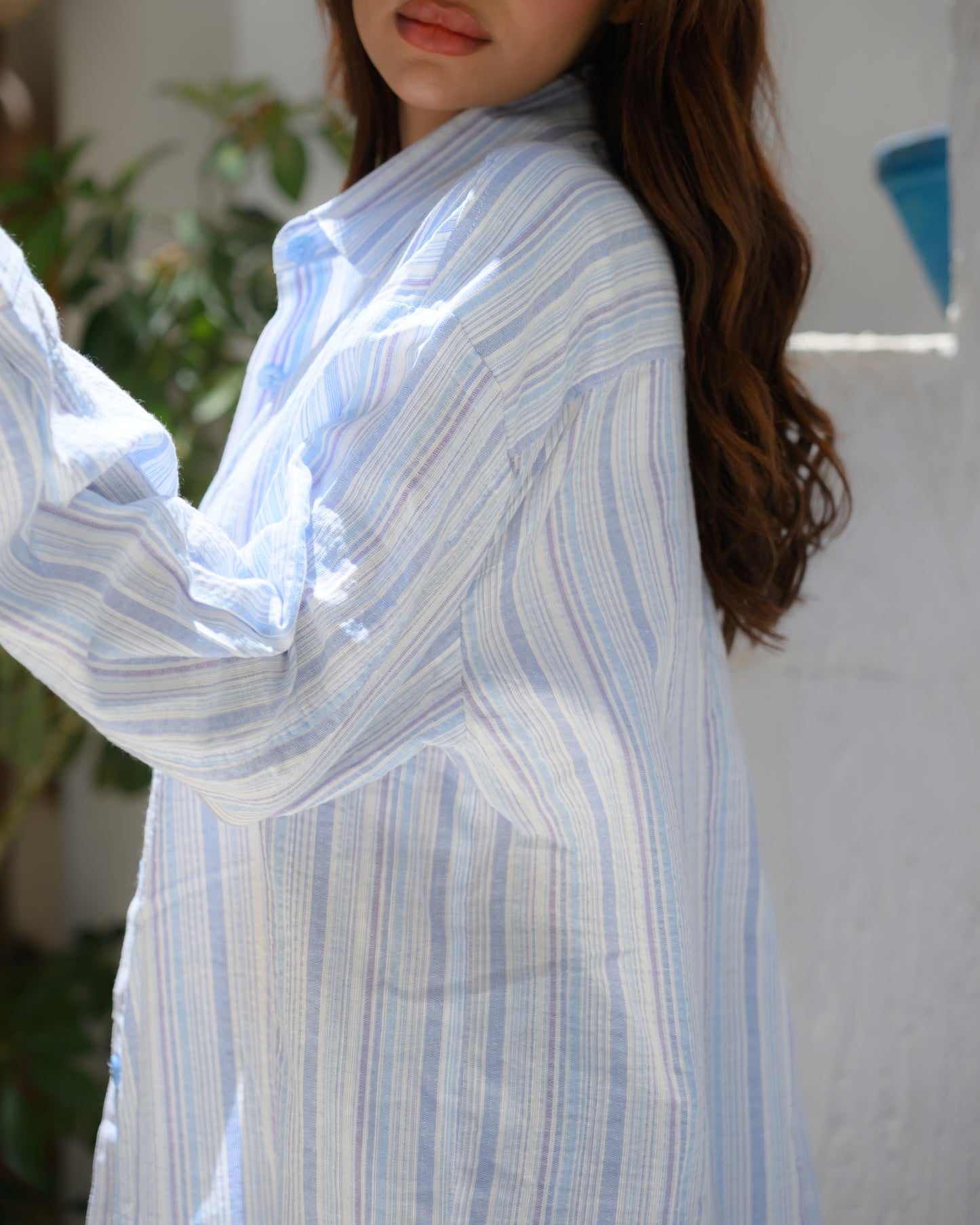 Amalfi Stripe Oversized Shirt