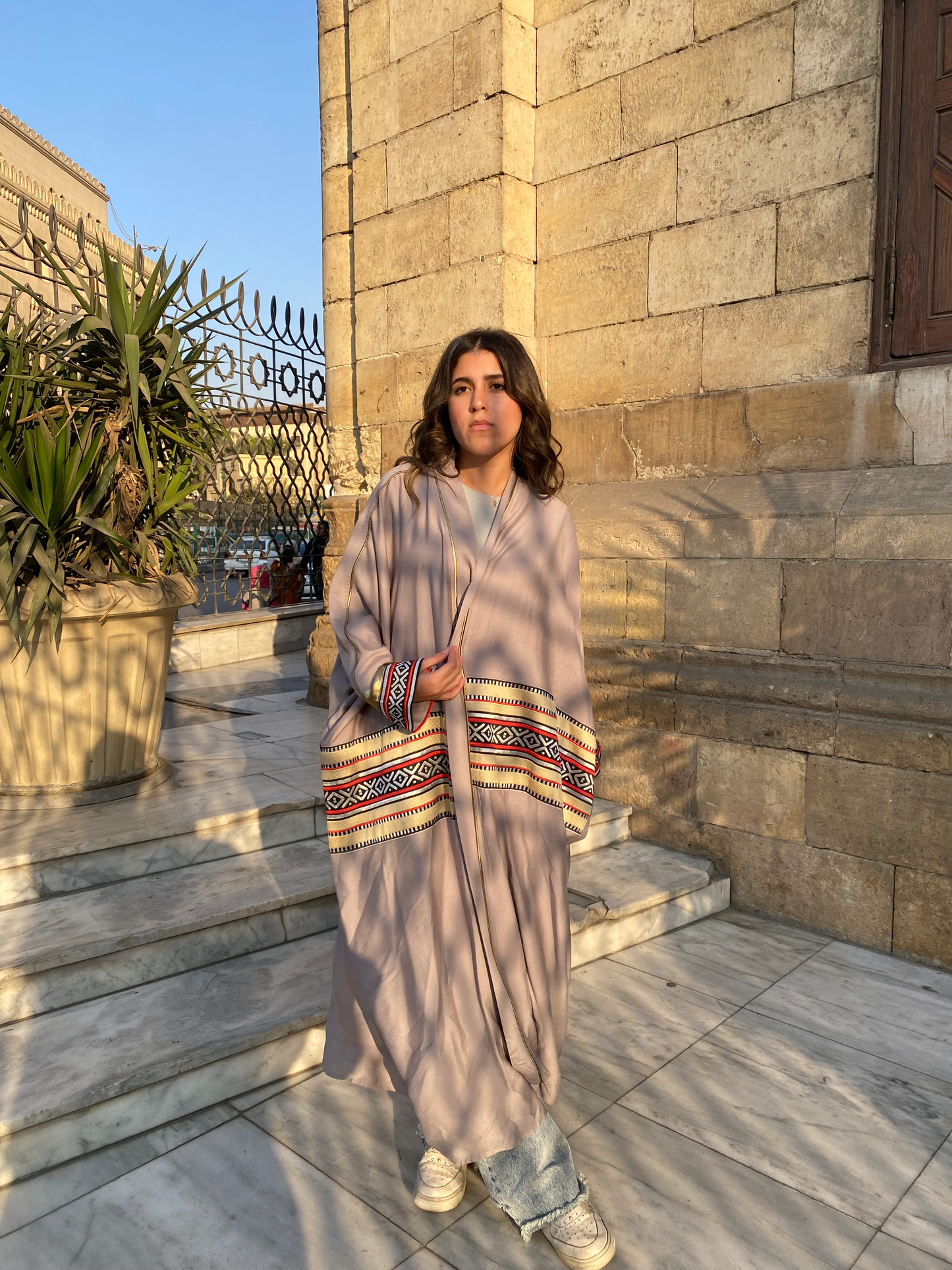 The Gray Linen Kaftan