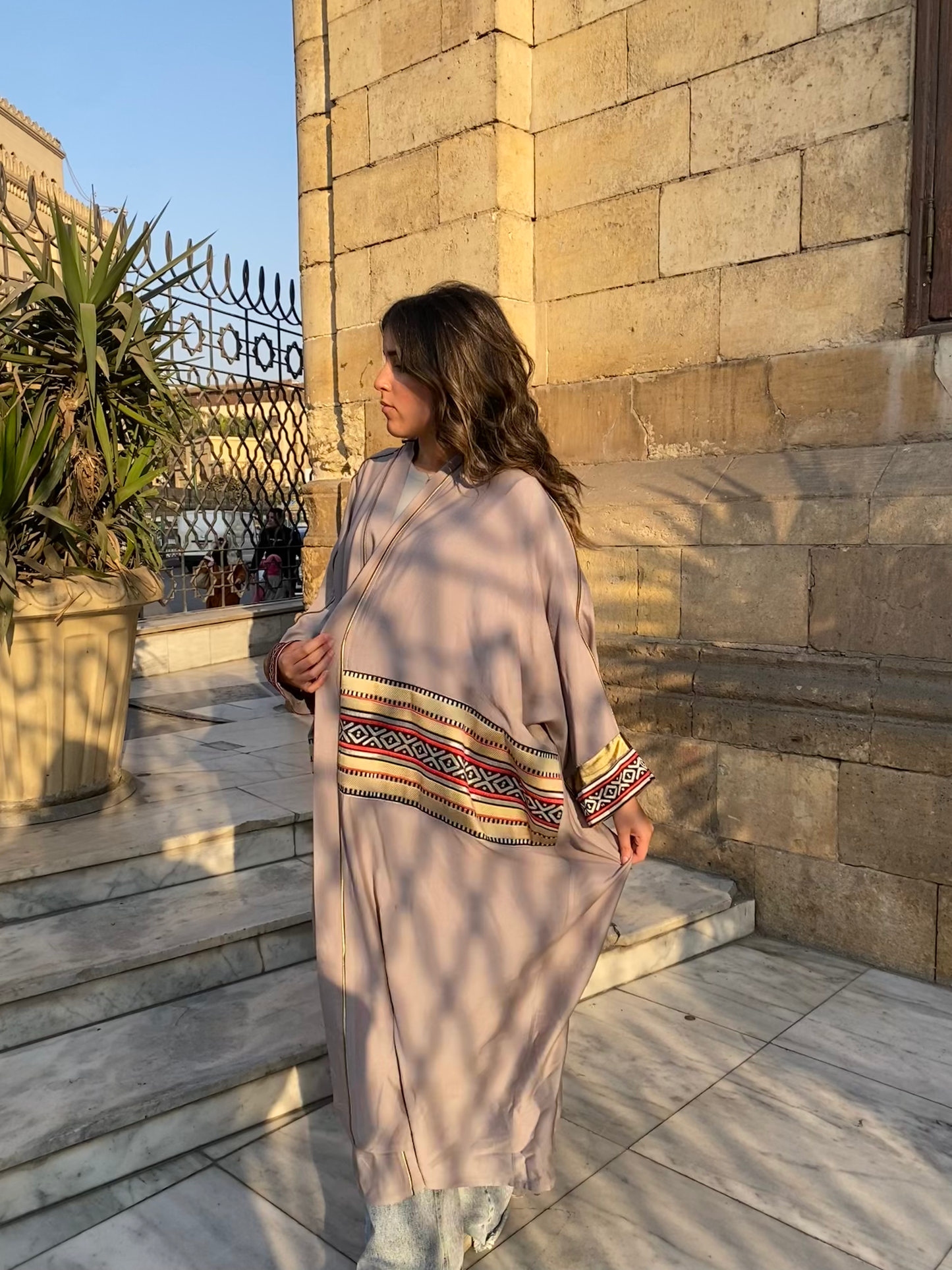 The Gray Linen Kaftan