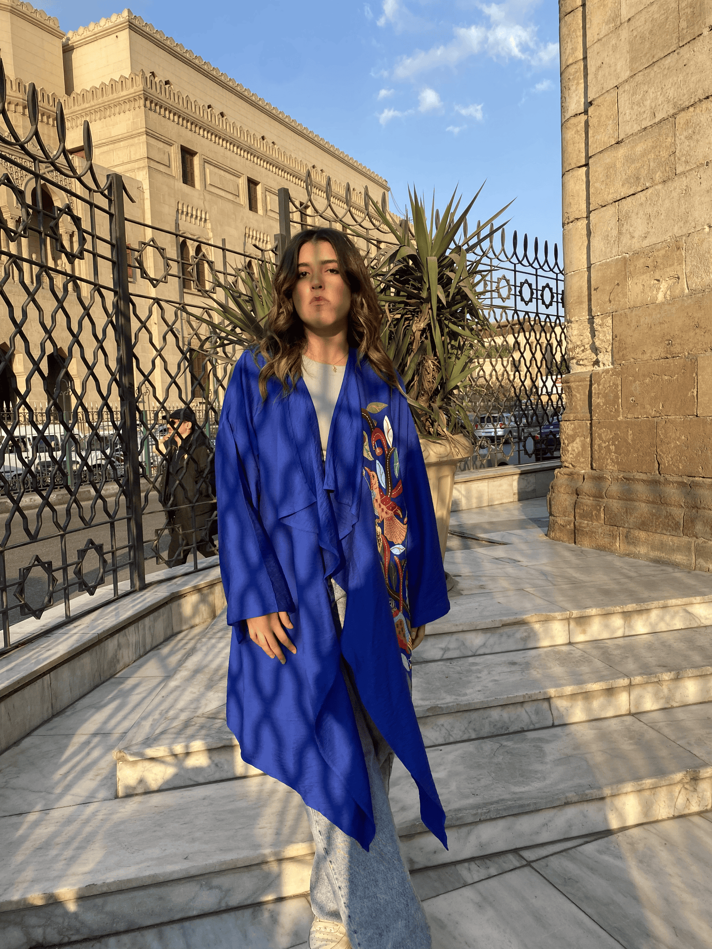 Blue Khayamiya Kaftan