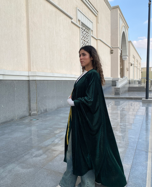 Emerald Green Velvet Kaftan