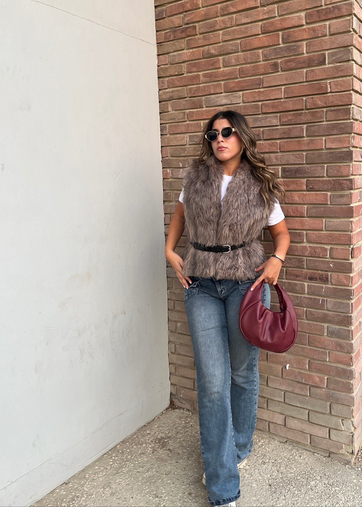 Ash Furry Vest ( Preorder )