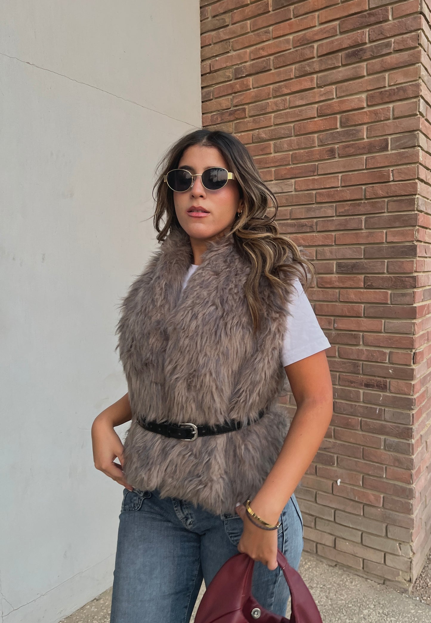 Ash Furry Vest ( Preorder )